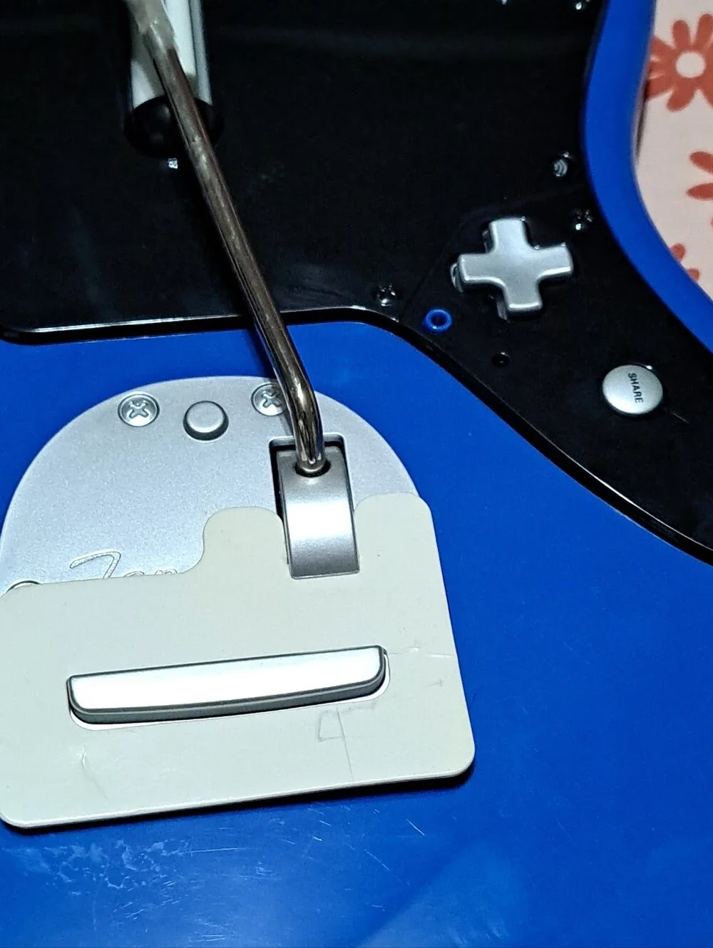Fender Electric Guitar Controller in Bright Blue and Black